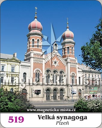 Magnetka - Velká synagoga (Plzeň)