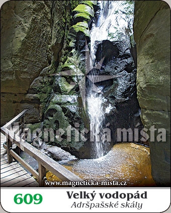 Magnetka - Velký vodopád - Adršpašské skály