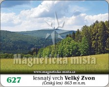 Magnetky: lesnatý vrch Velký Zvon
